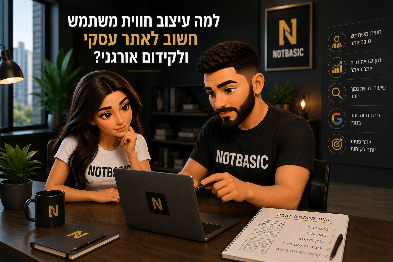 עיצוב חווית משתמש לאתר עסקי